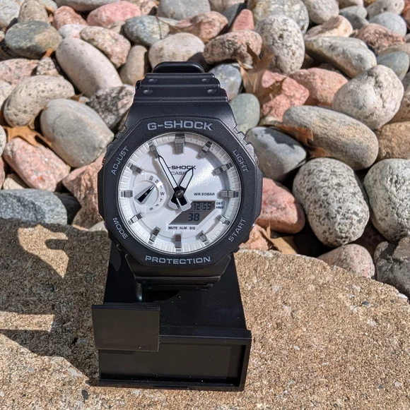 G-Shock "Casioak" Black and White GA-2100 - Picture 3 of 12